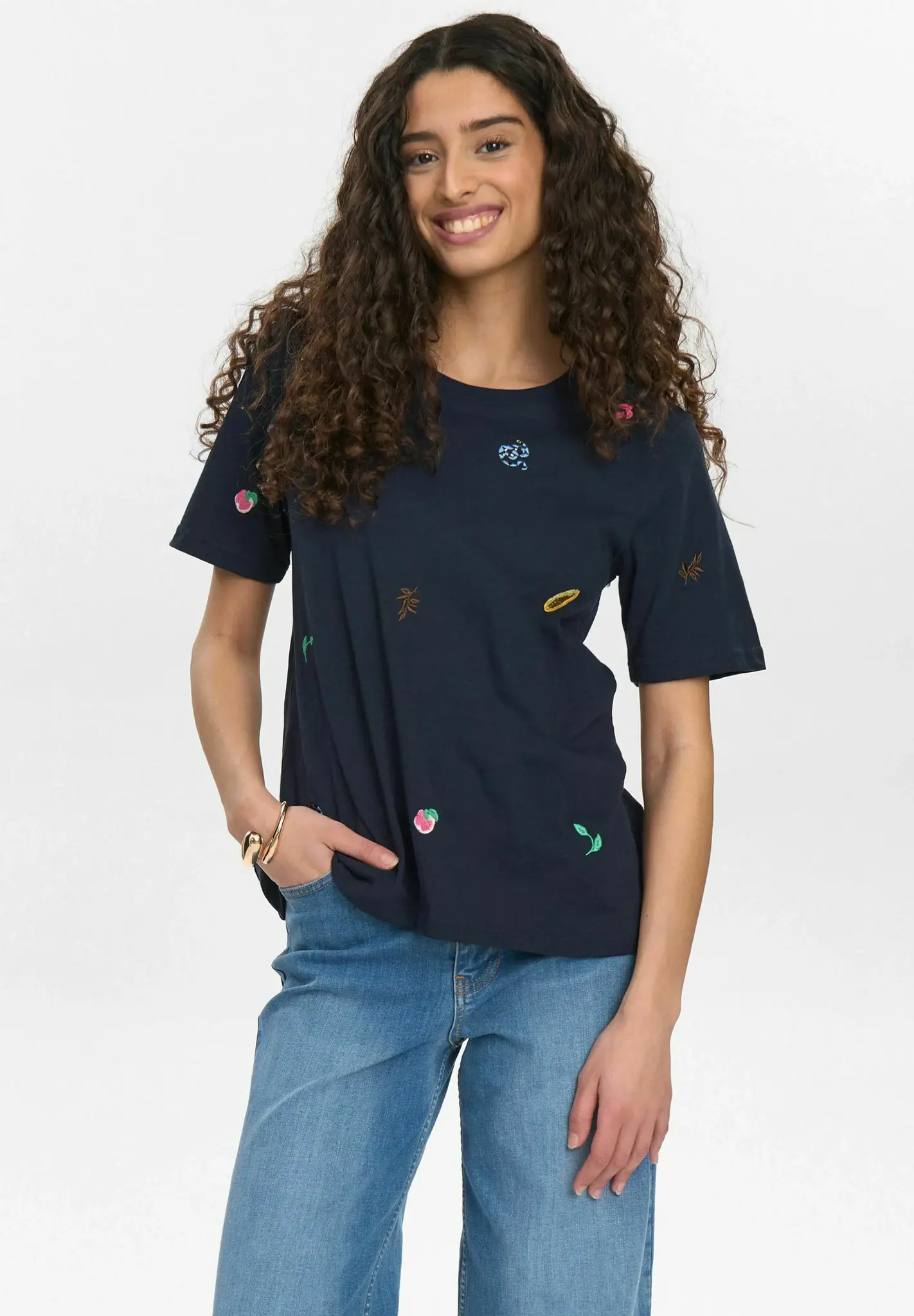 Nümph 705554 nuzoey t-shirt gots 3038 dark sapphire