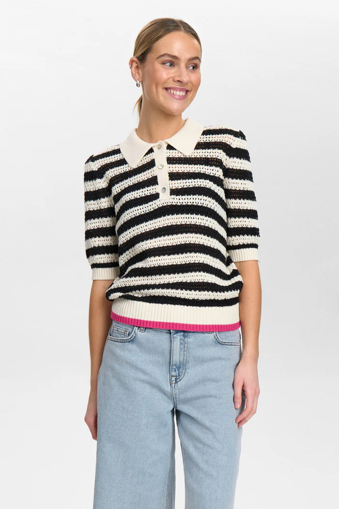 Nümph 705513 nuvilla ss pullover 0000 caviar