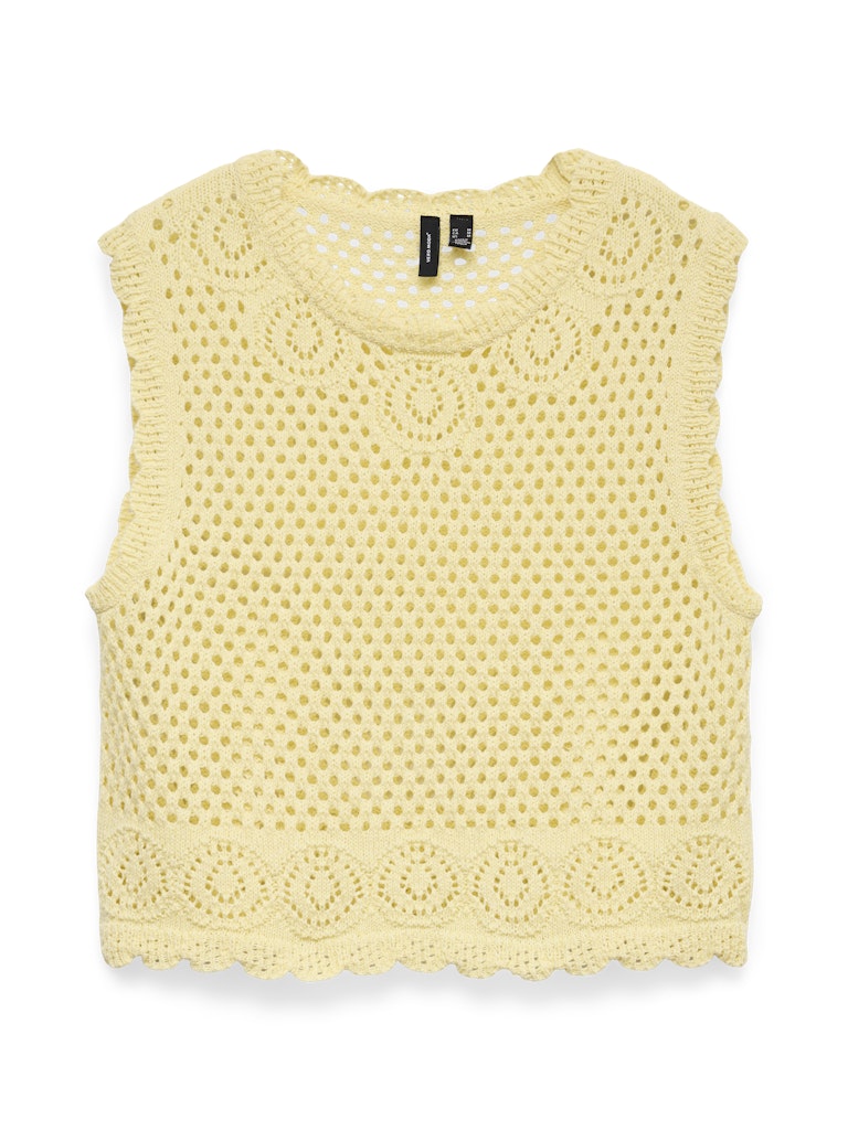 Vero Moda vmaurelia sl crochet top exp 10344180 pale banana