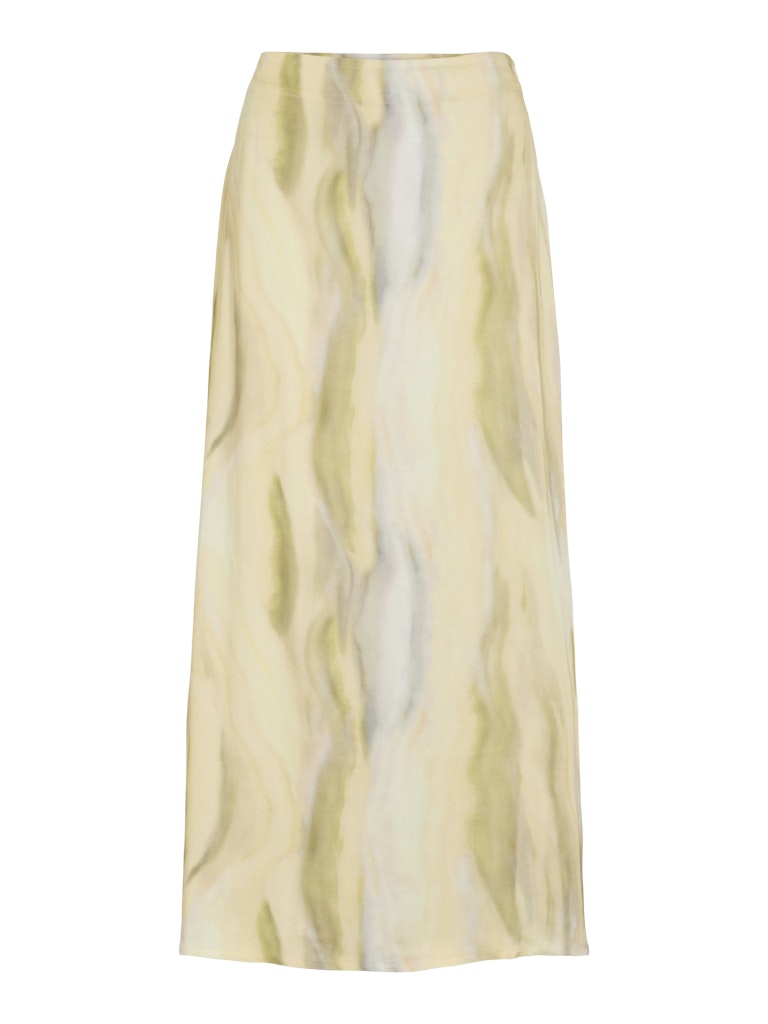 Vila vimurina ban hw ankle skirt 14107130 pale banana