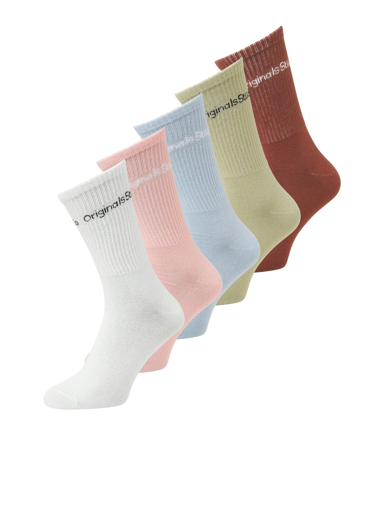 Jack & Jones Heren sportsokken jacvesterbro tennissokken 5-pack color