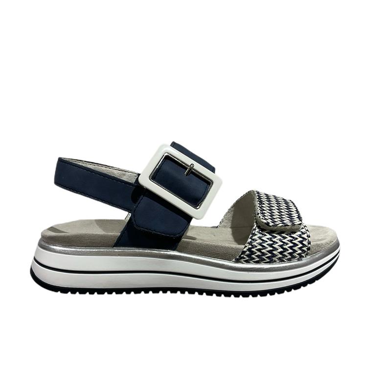 Remonte Sleehaksandaaltjes ELLE-Collection , zomerschoen, sandalen, comfortschoen met praktische klittenbandsluitingen