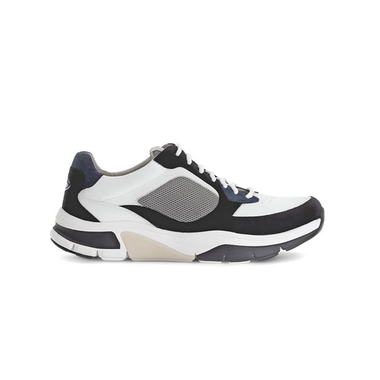 Gabor Rollingsoft Sneakers met sleehak , vrijetijdsschoen, lage schoen, veterschoen met logo op de hiel, g-breedte