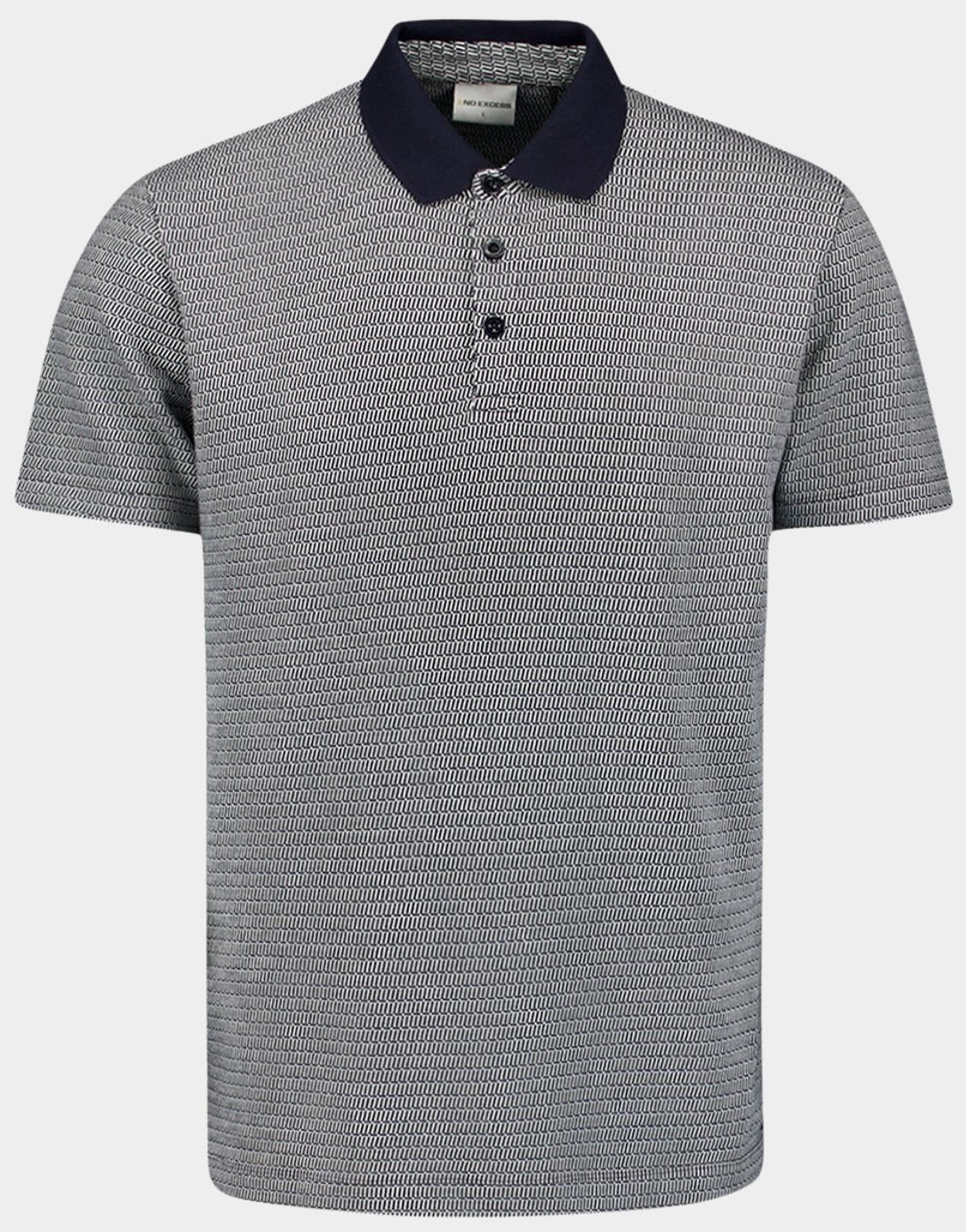 No Excess Polo korte mouw polo 2 coloured jacquard 27380350/096