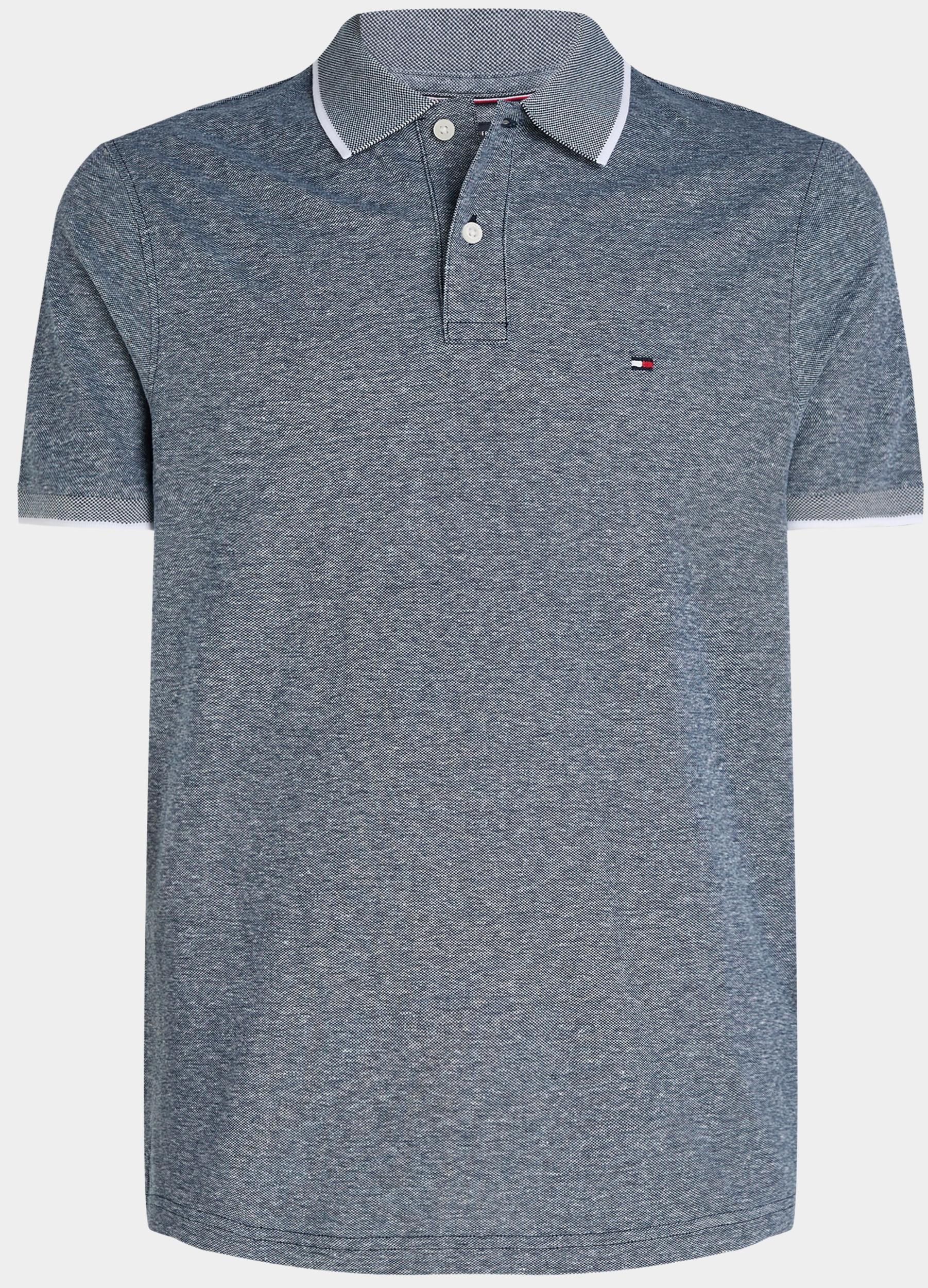 Tommy Hilfiger Polo korte mouw linen pque reg polo mw0mw33140/daf