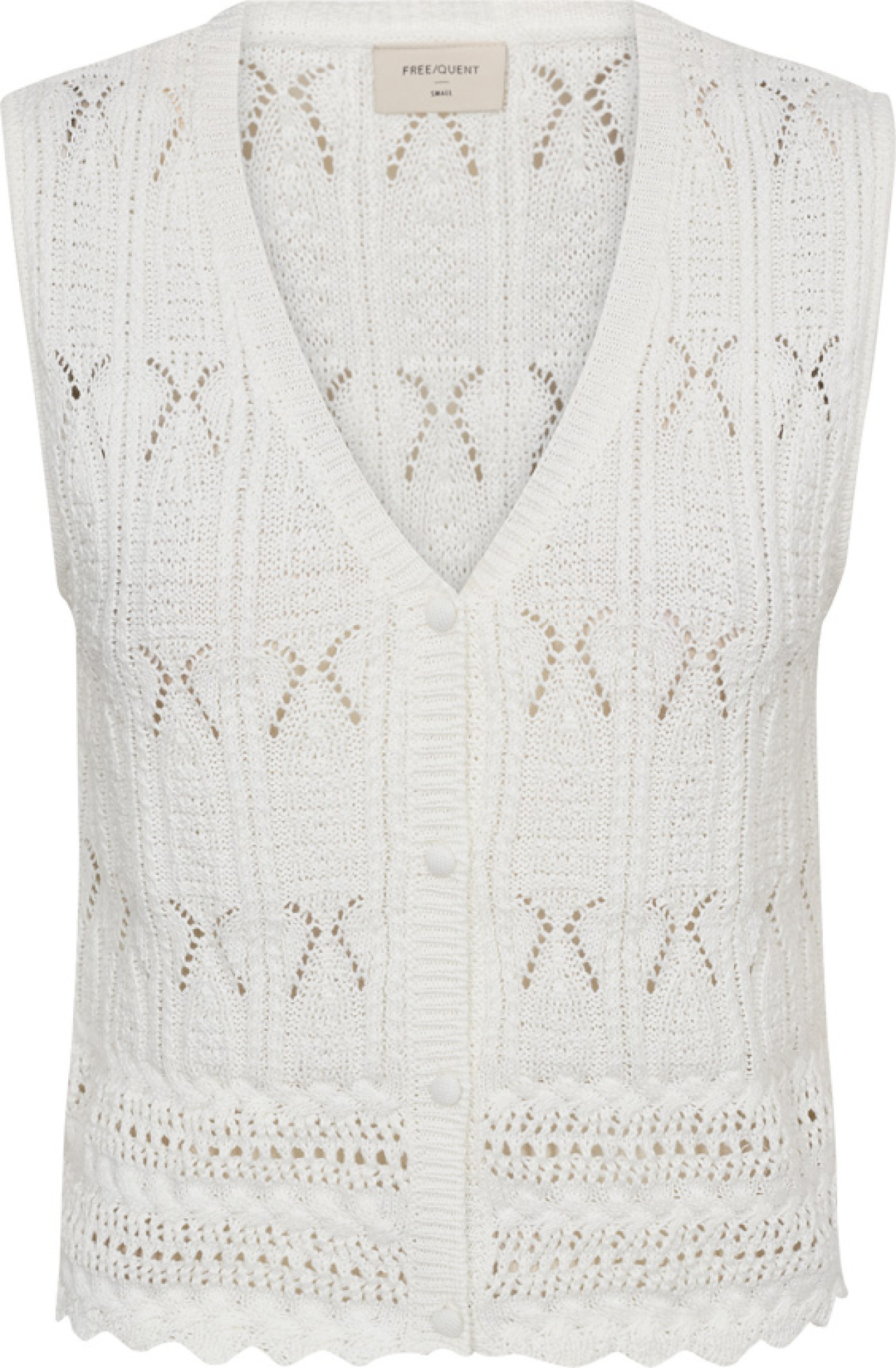 Free Quent Fqfraya waistcoat brilliant white