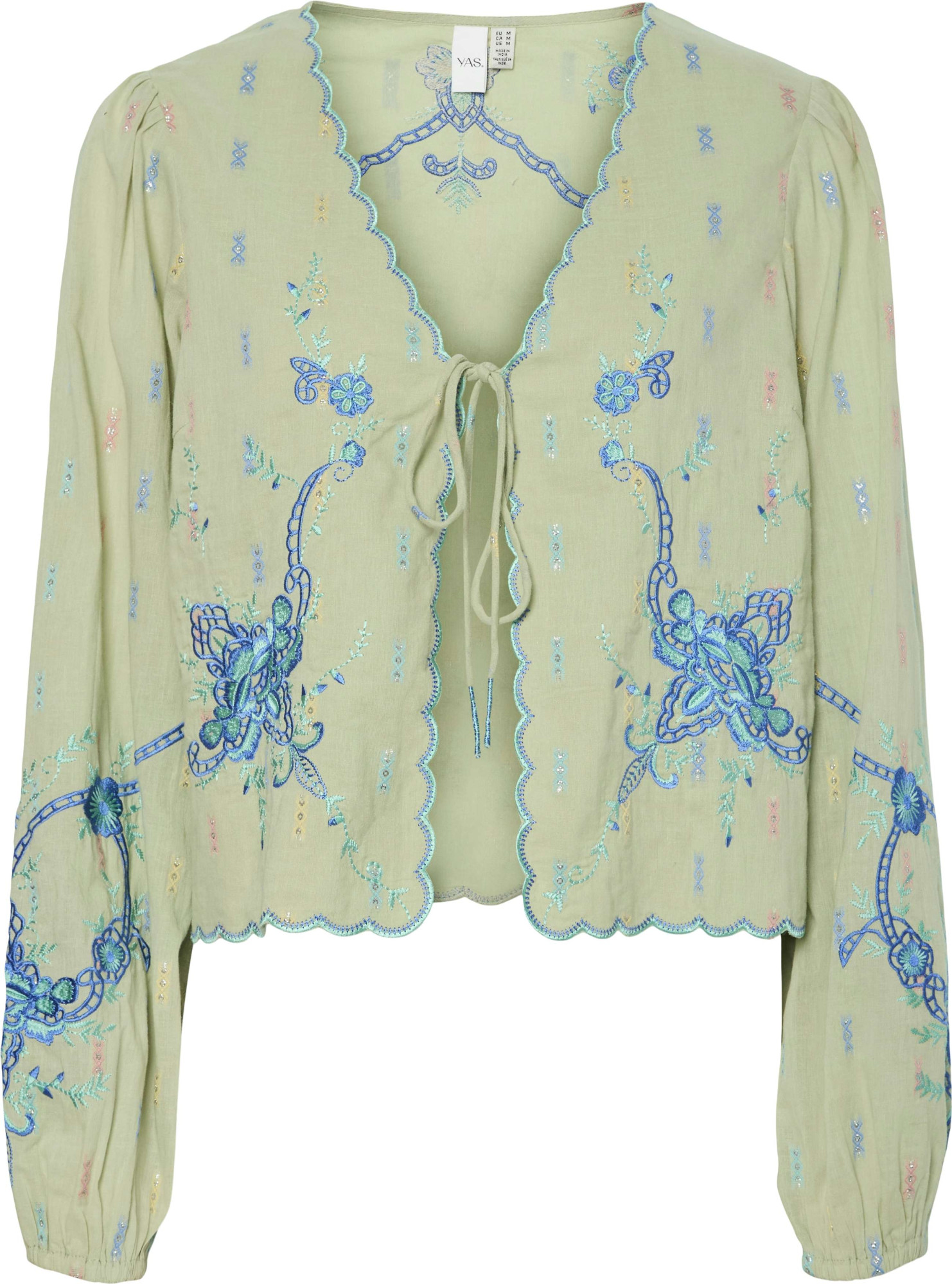 Y.A.S Yaslia ls embroidered cardigan fest bok choy