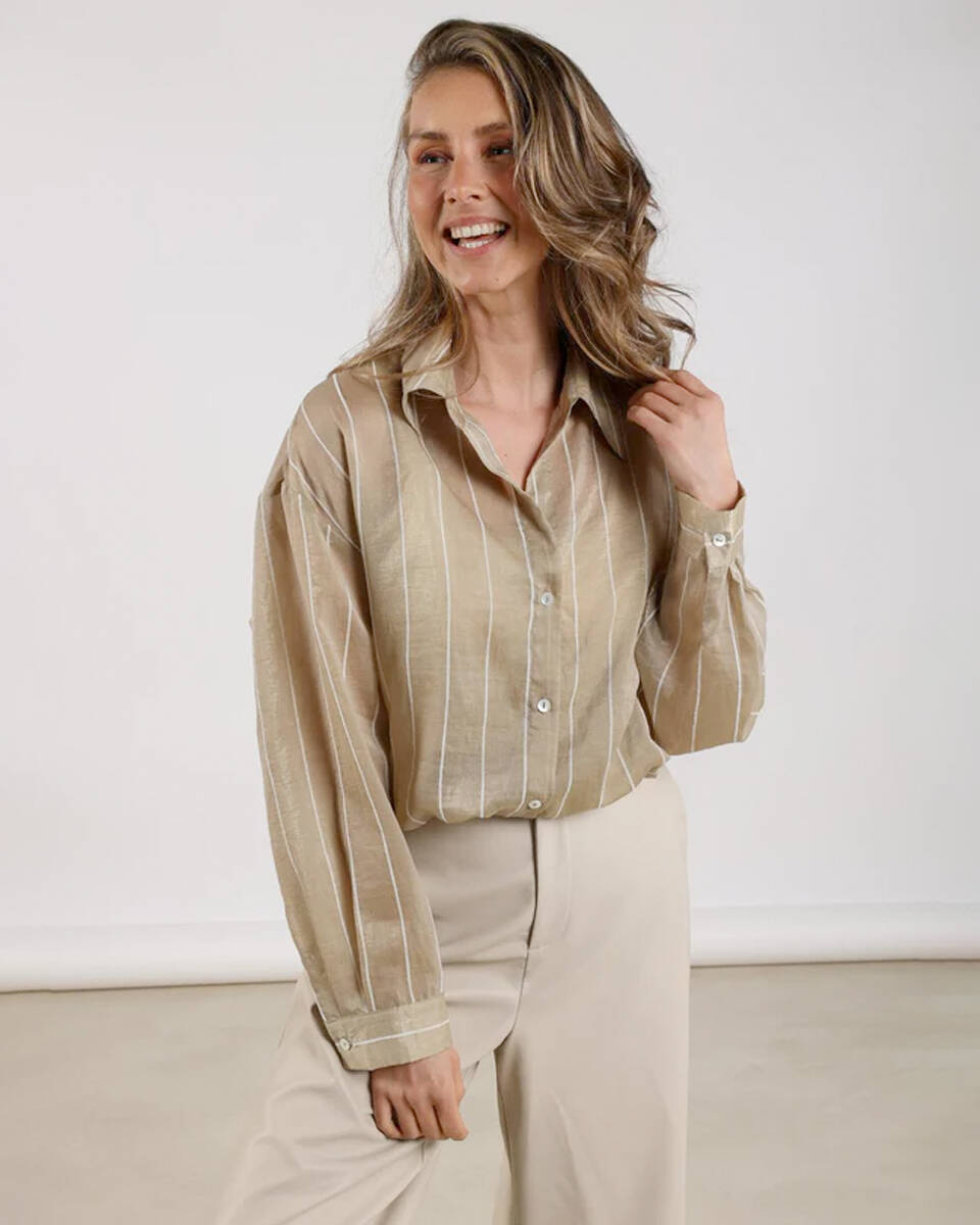 Nukus Blouse lange mouw nkf02011 iris
