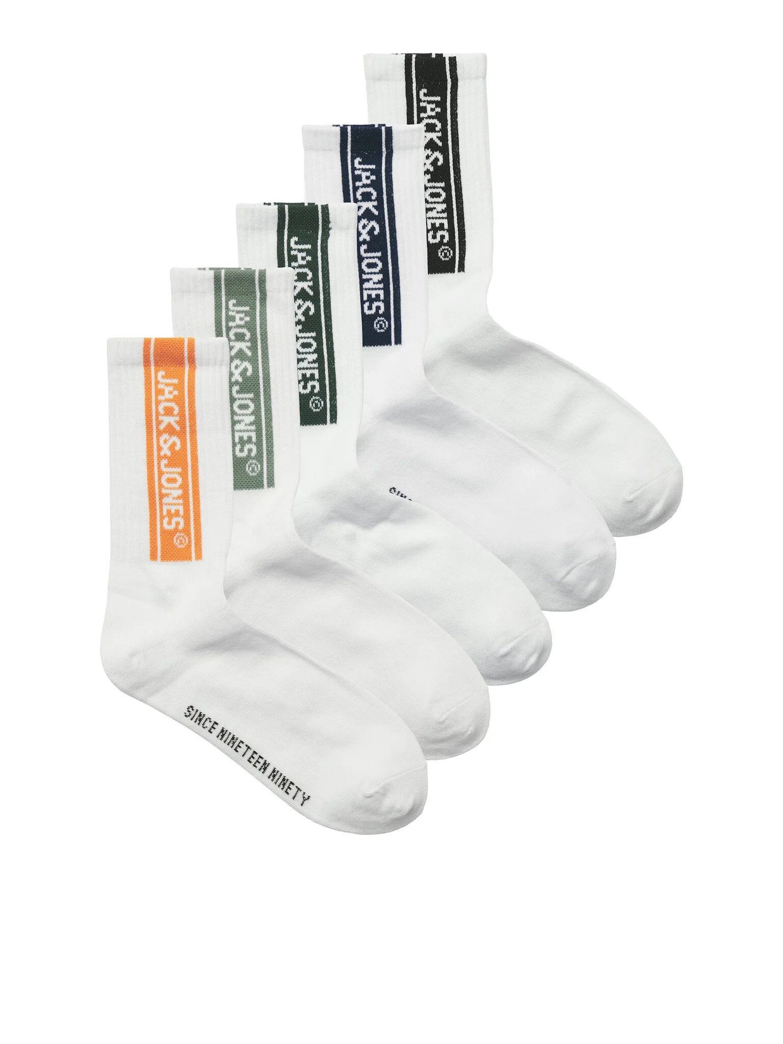 Jack & Jones Jongens sport sokken jacseth tennis sokken 5-pack