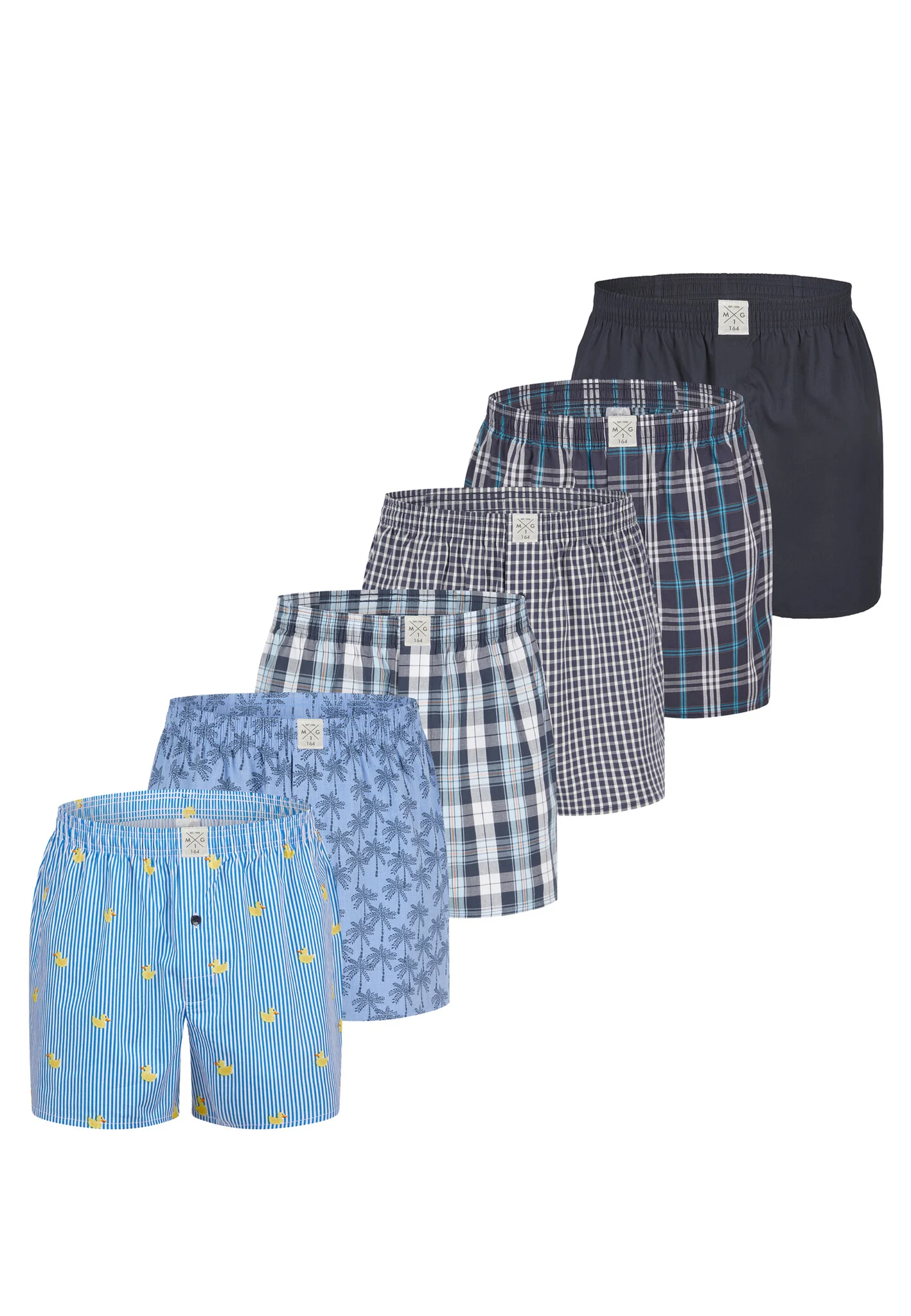 MG-1 Wijde kinder boxershorts jongens 6-pack d515k