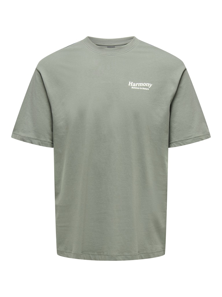 Only & Sons Onskeane rlx ss print tee noos army