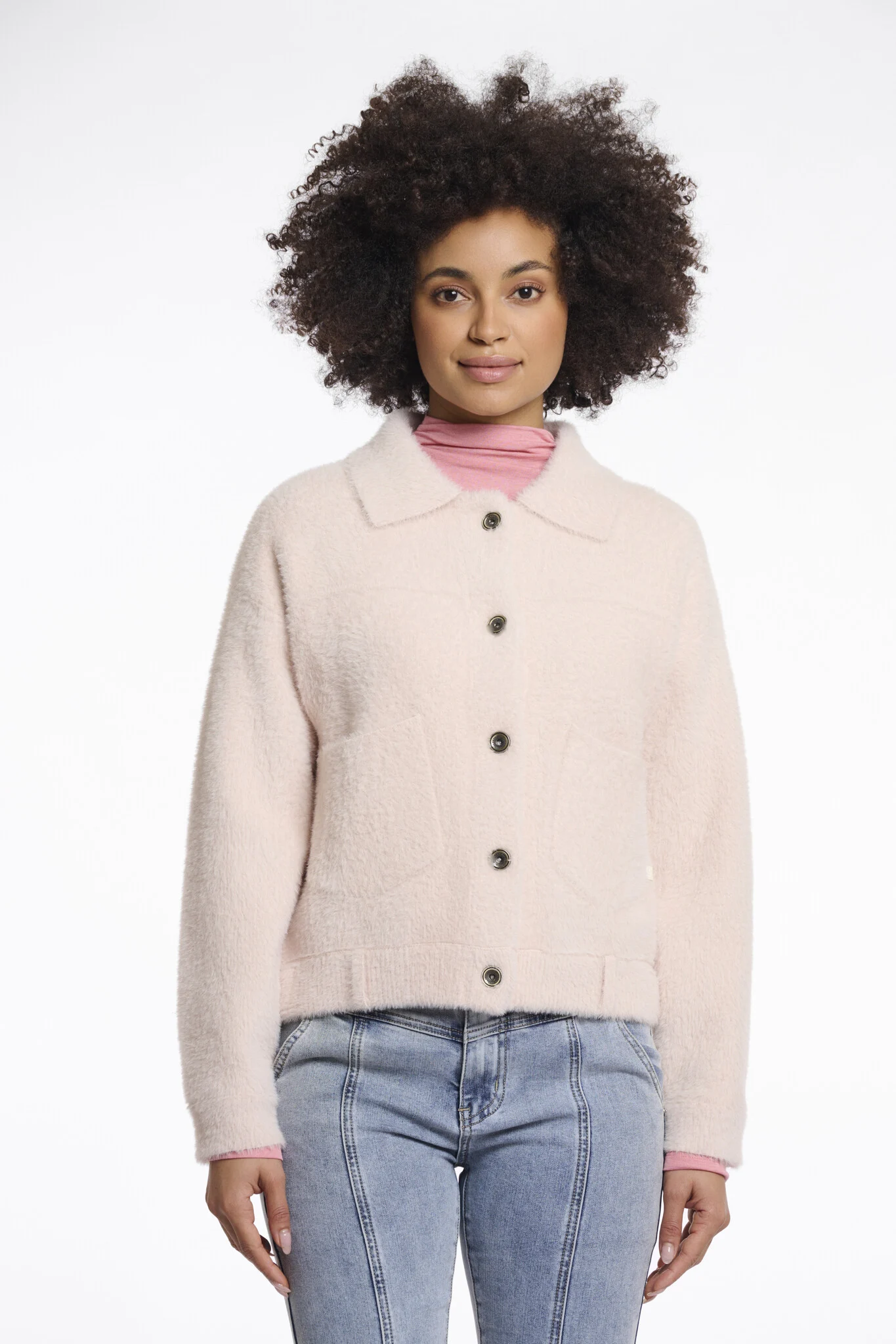 Rino & Pelle Bubbly.5002511 rino en pelle boxy jacket pale