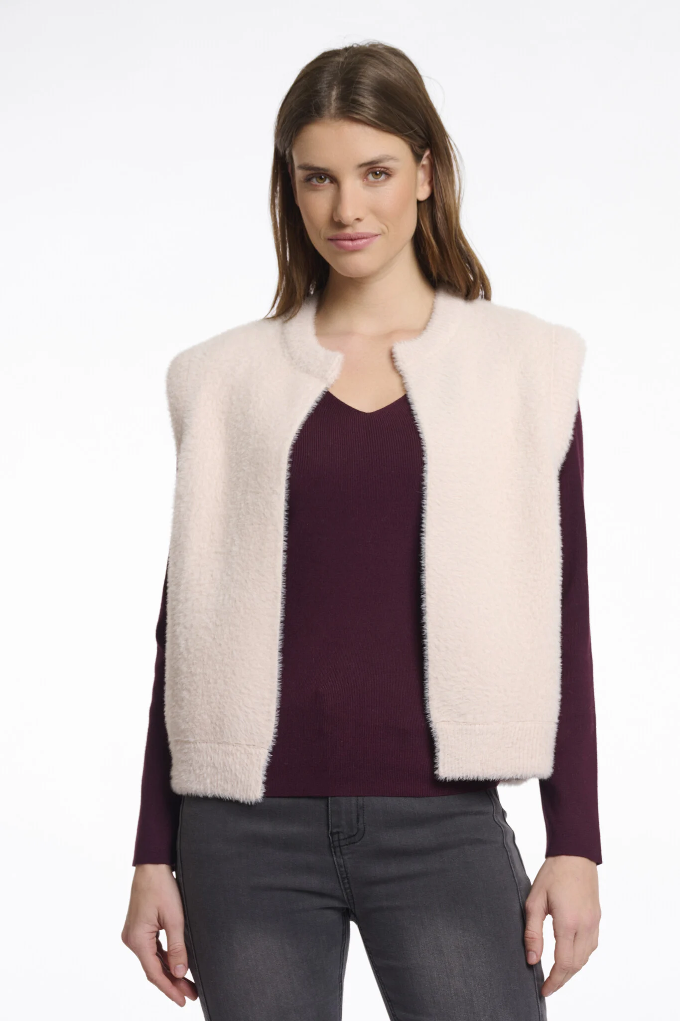 Rino & Pelle Elona.5002511 rino en pelle short waistcoat pale
