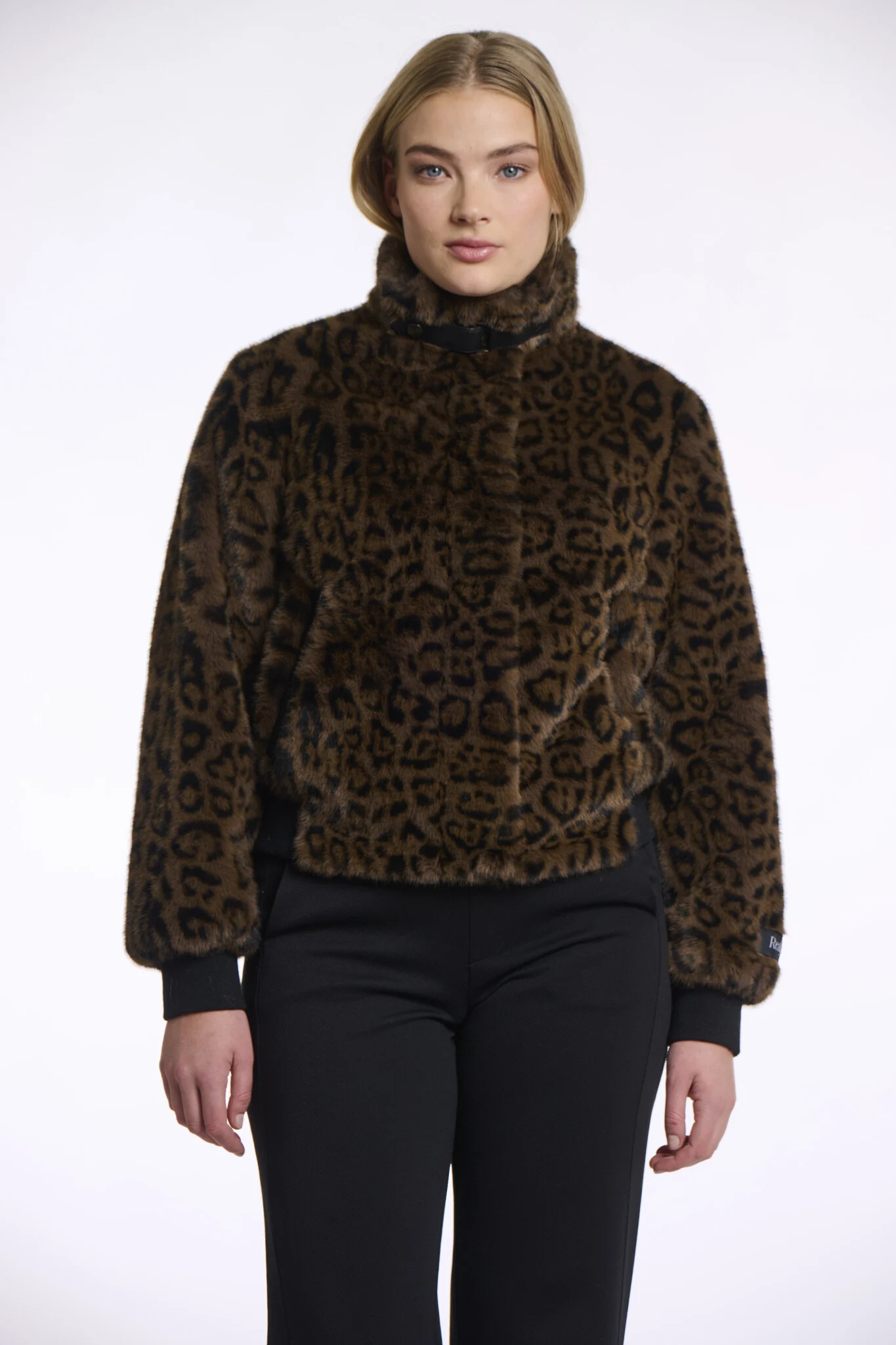 Rino & Pelle Ambra.7012511 rino en pelle short fake fur jacket leopard