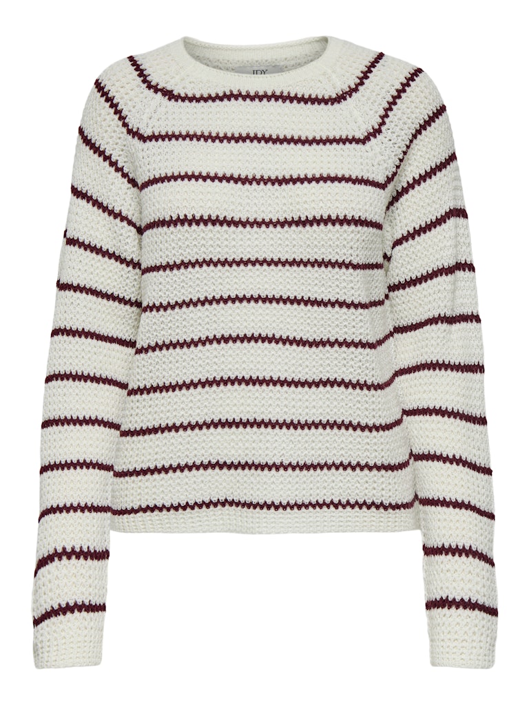 Jacqueline de Yong Jdyellen ls oneck raglan pullover knt dessin