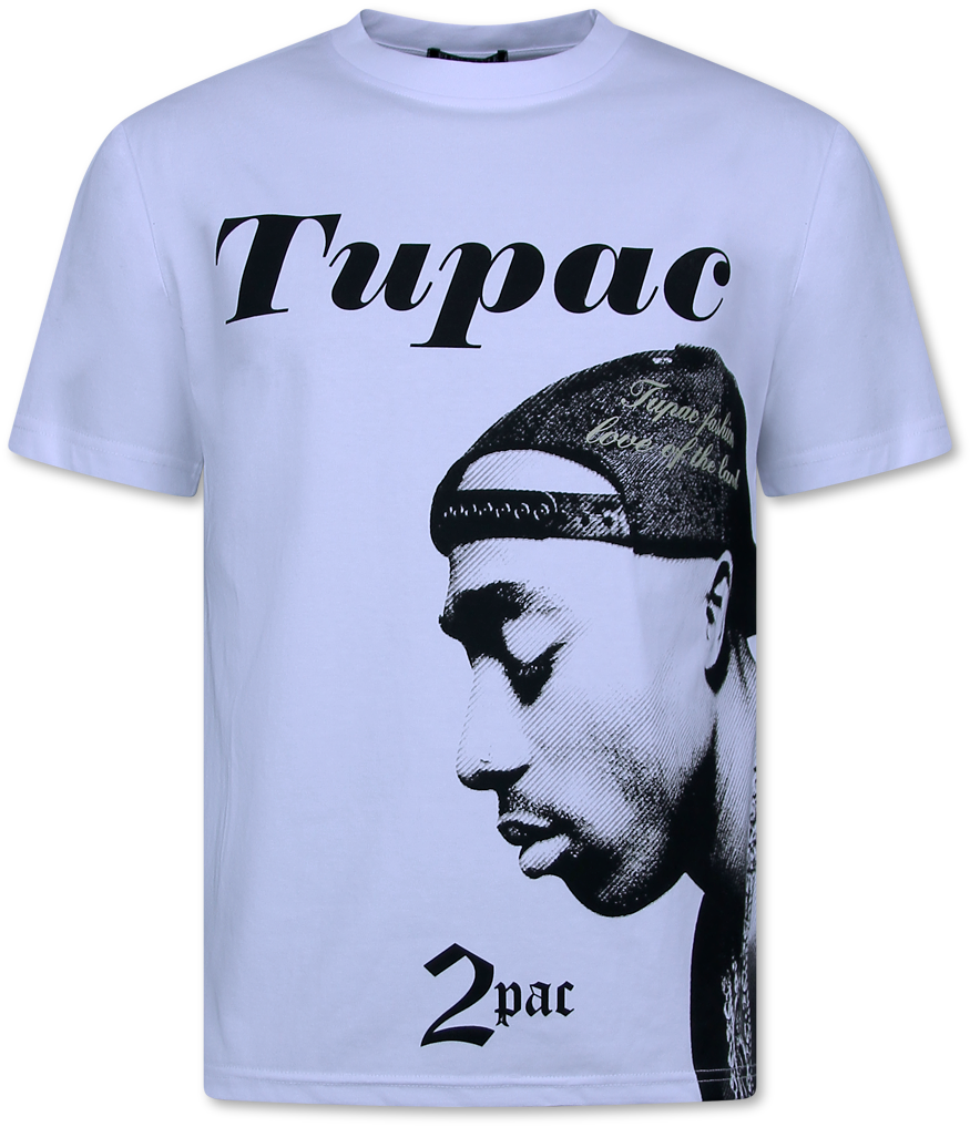 True Rise 2pac t-shirt met opdruk