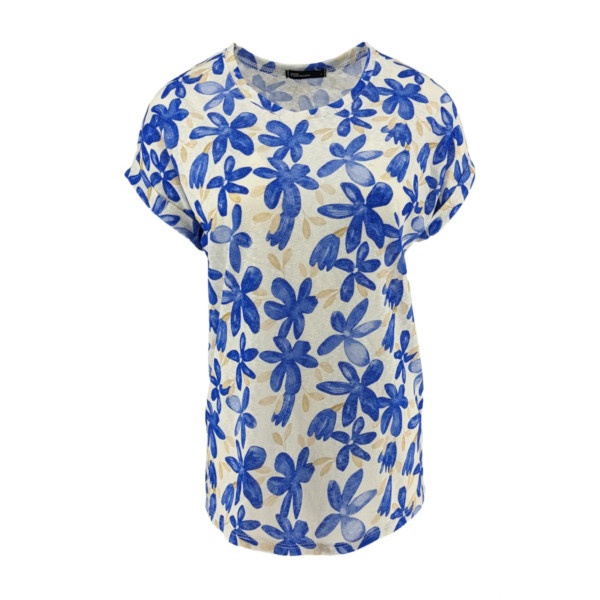 FOS Amsterdam Top tienus daisy kobalt