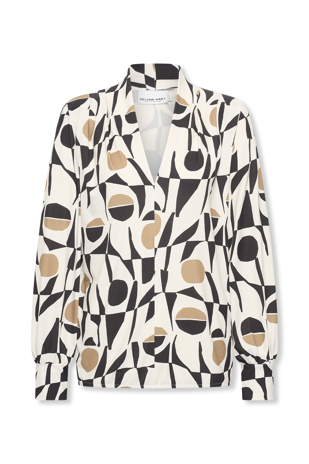Helena Hart 7674cla top jozzy print clash camel