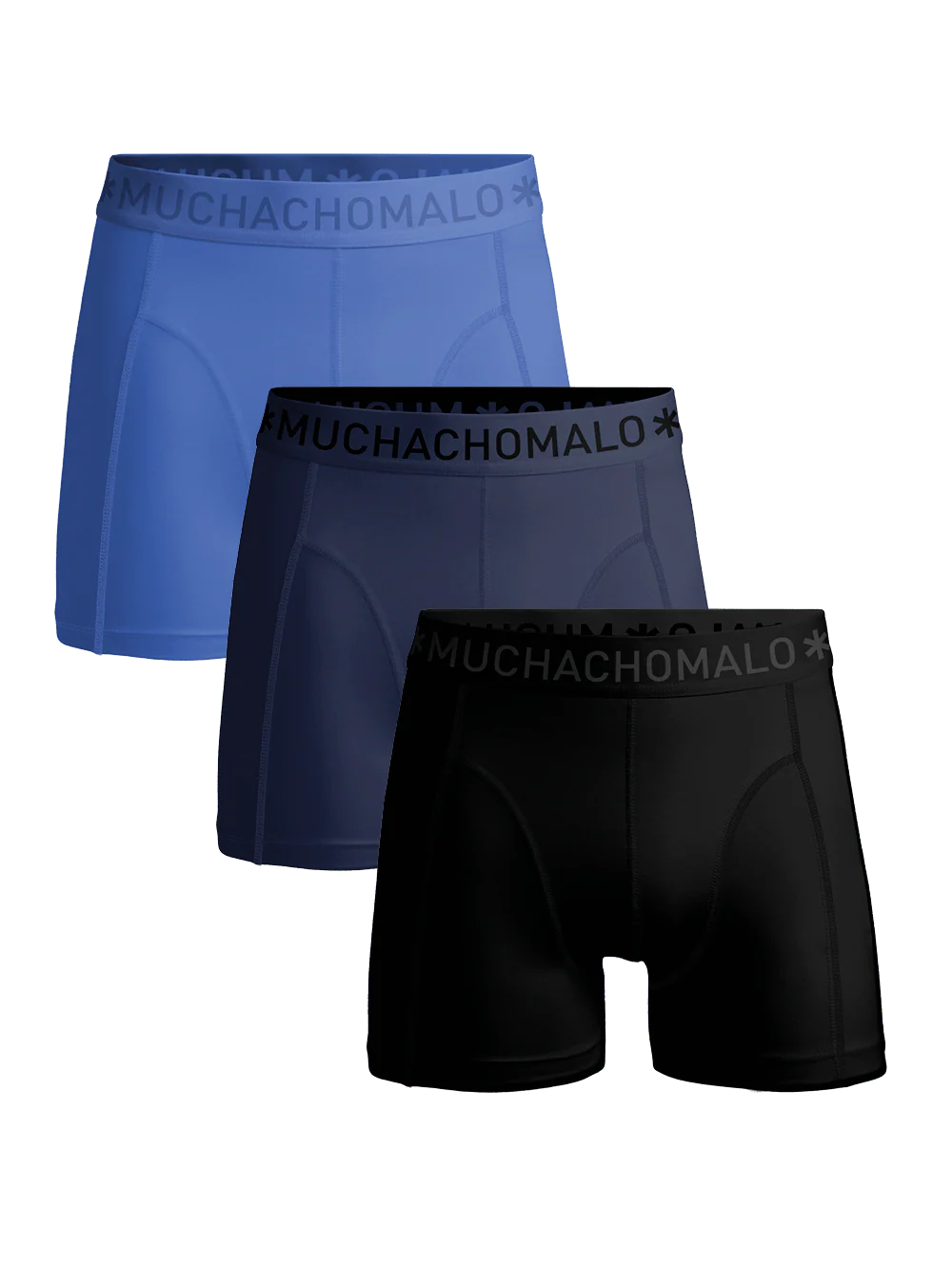 Muchachomalo Heren 3-pack boxershorts effen