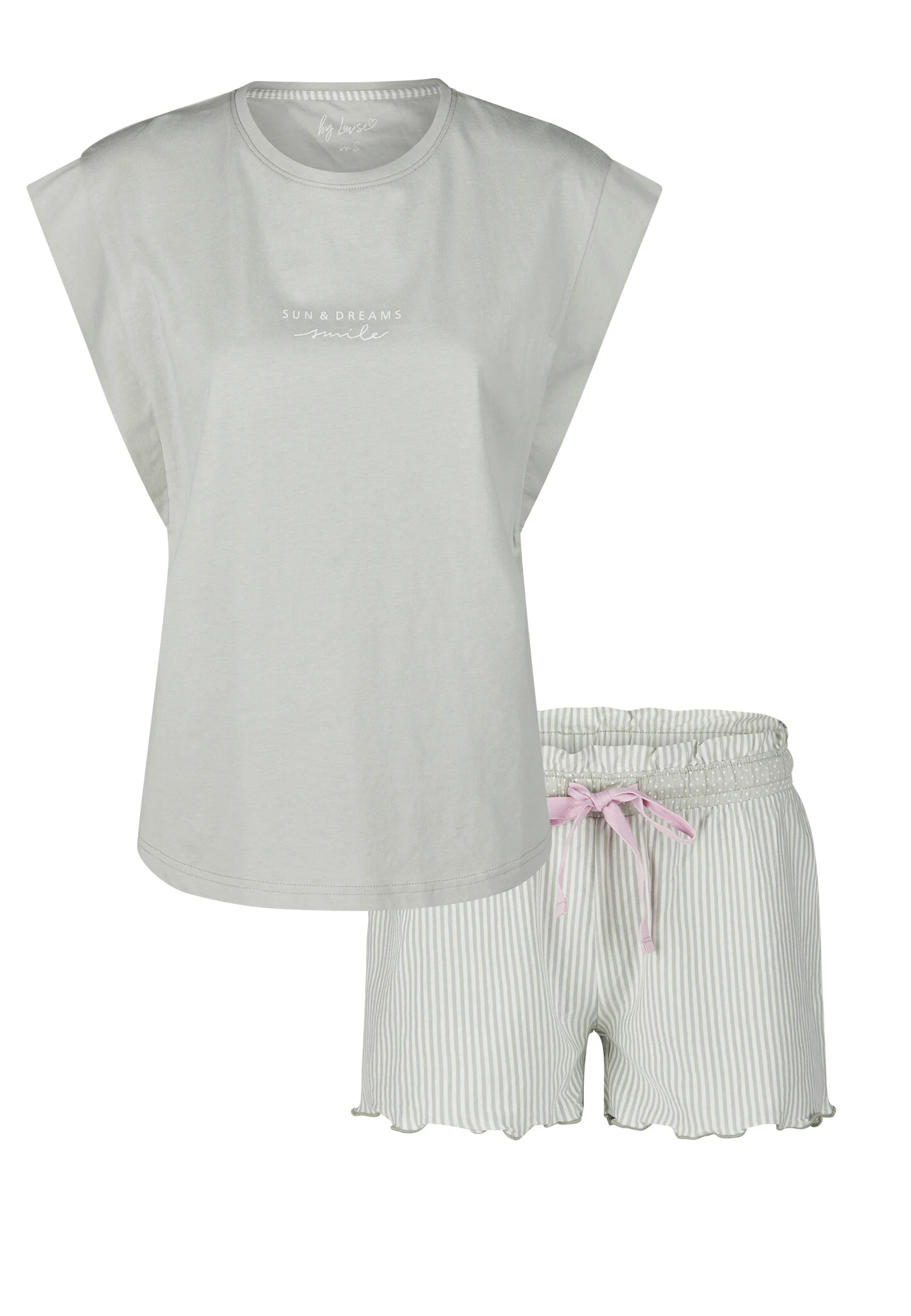 By Louise Dames korte pyjama set shortama sun&dreams