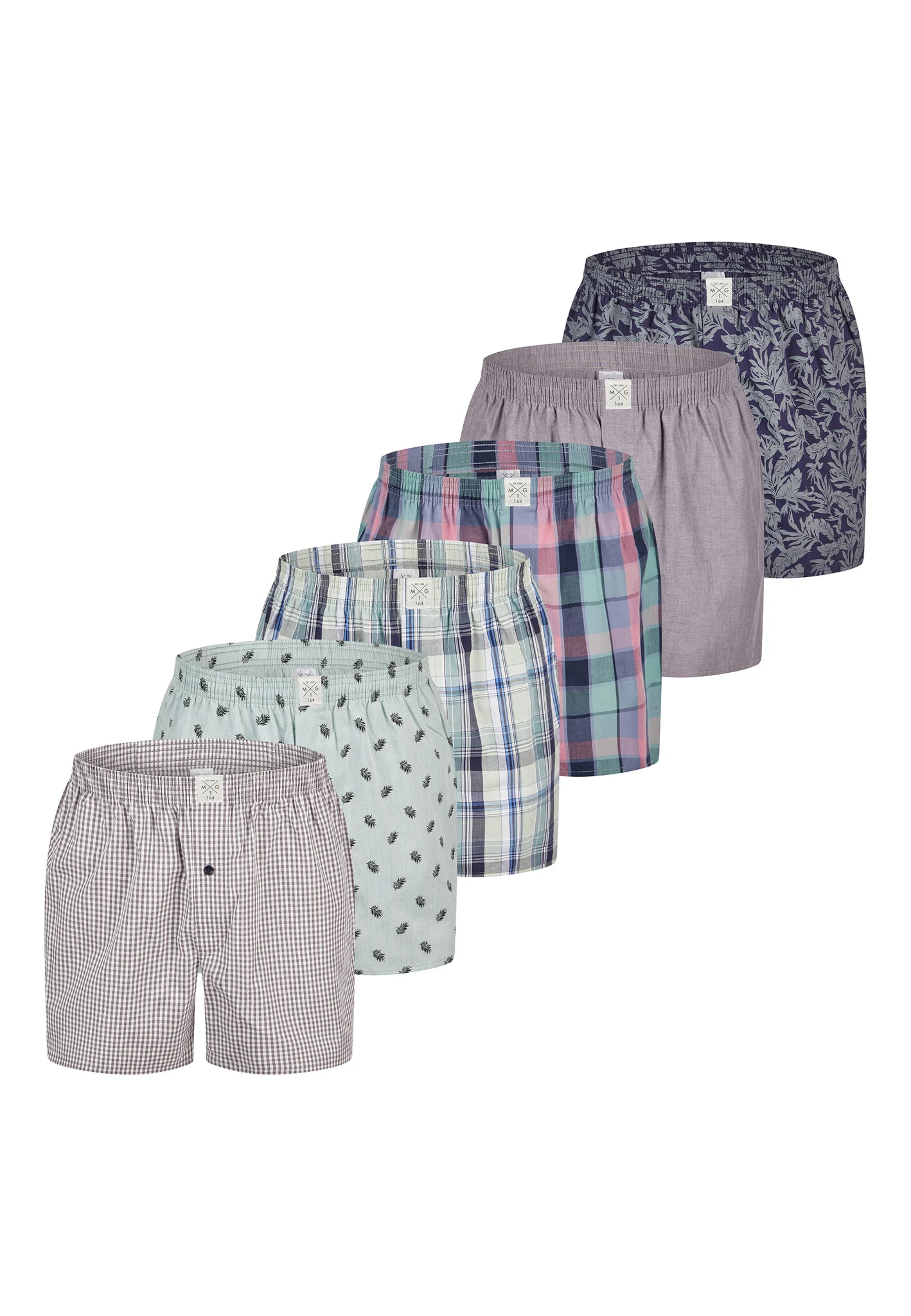 MG-1 Wijde kinder boxershorts jongens 6-pack d520k