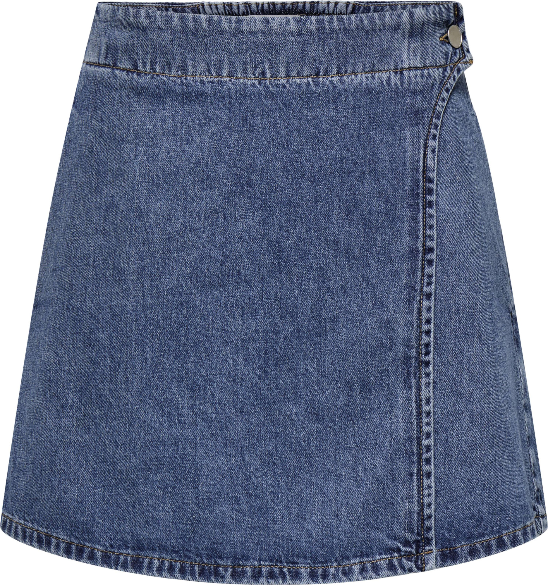 Only Onlthea wrap short skirt dnm cs dot medium blue de