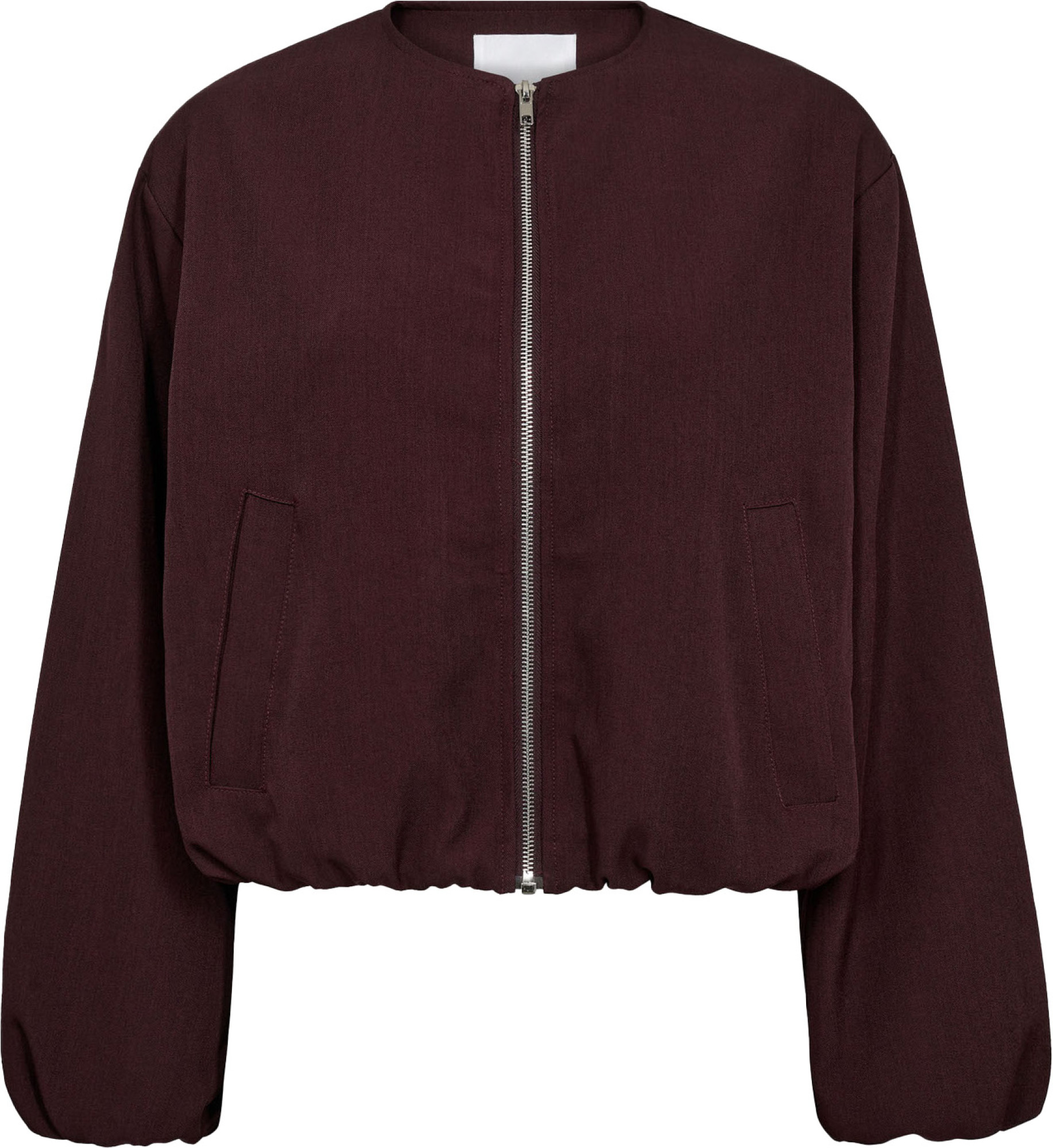 Co'Couture Lunacc balloon zip jacket winered
