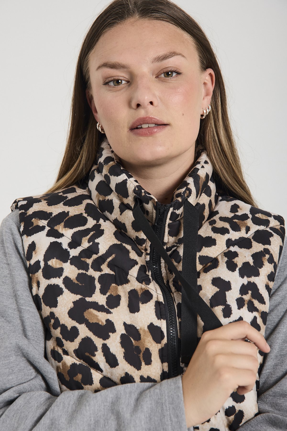 Free Quent Fqjoyco-waistcoat leopard