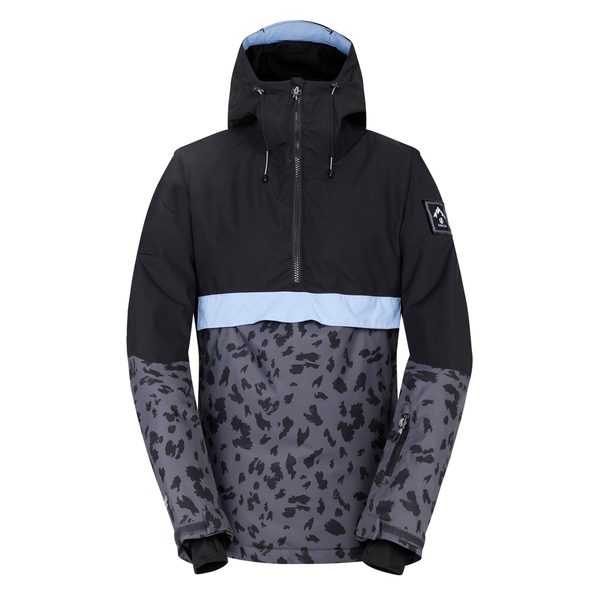 Dare2b Dames snowburst leopard print overhead ski jas