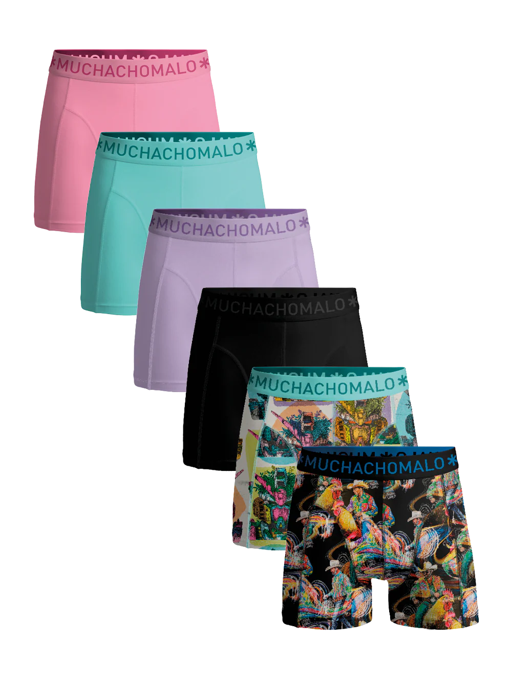 Muchachomalo Heren 6-pack boxershorts