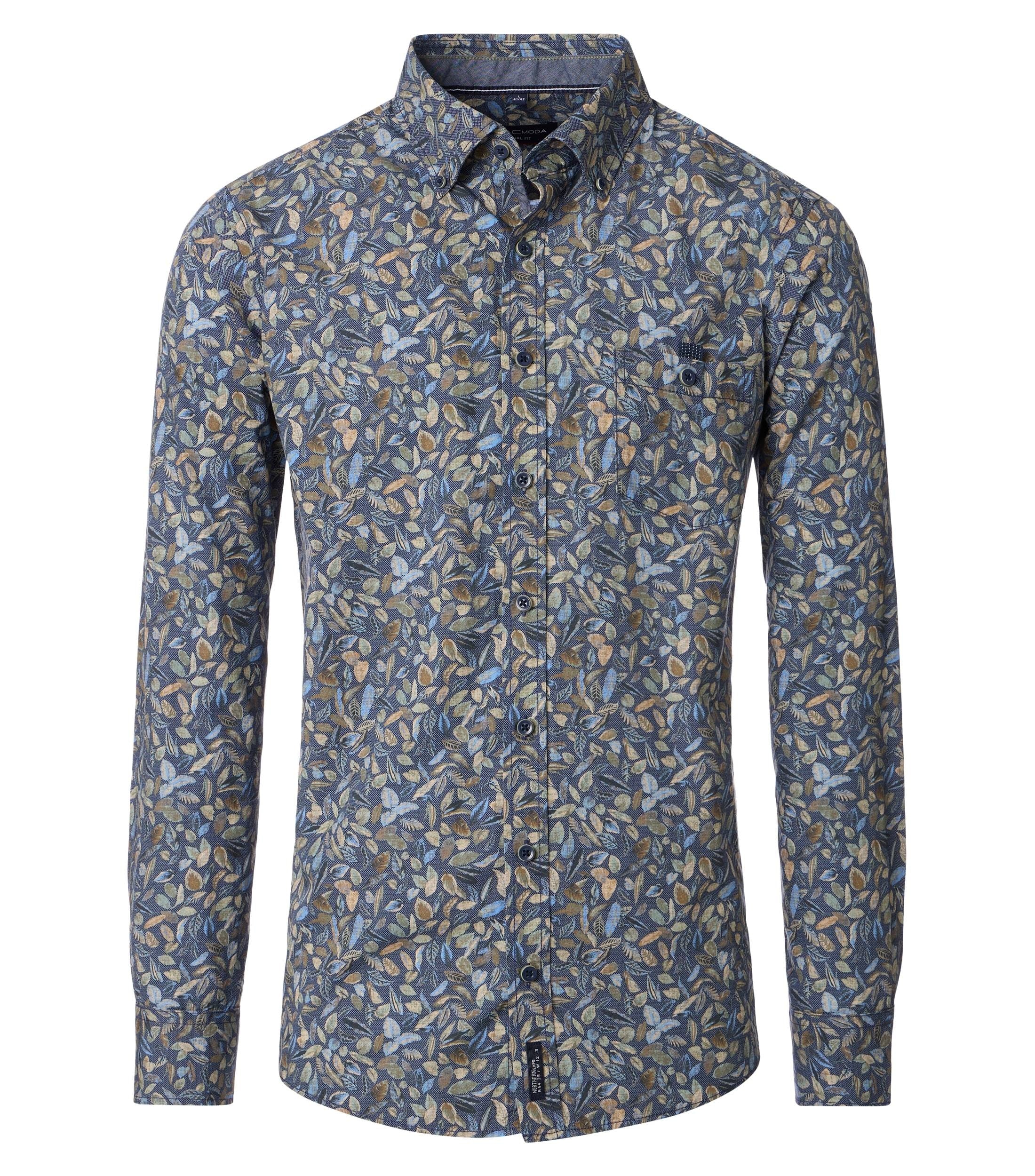 Casamoda Heren overhemd 454482700 100 blue