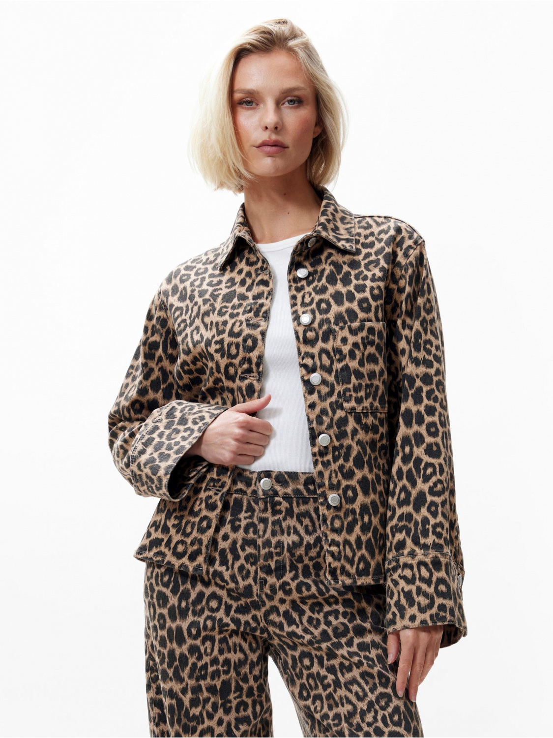 Catwalk Junkie Leopard denim jacket