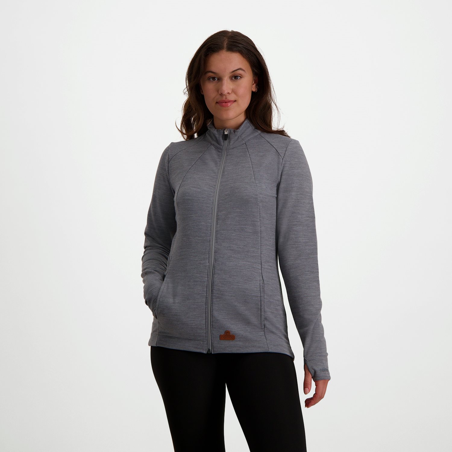Nomad Merino dames woolblend vest | grey