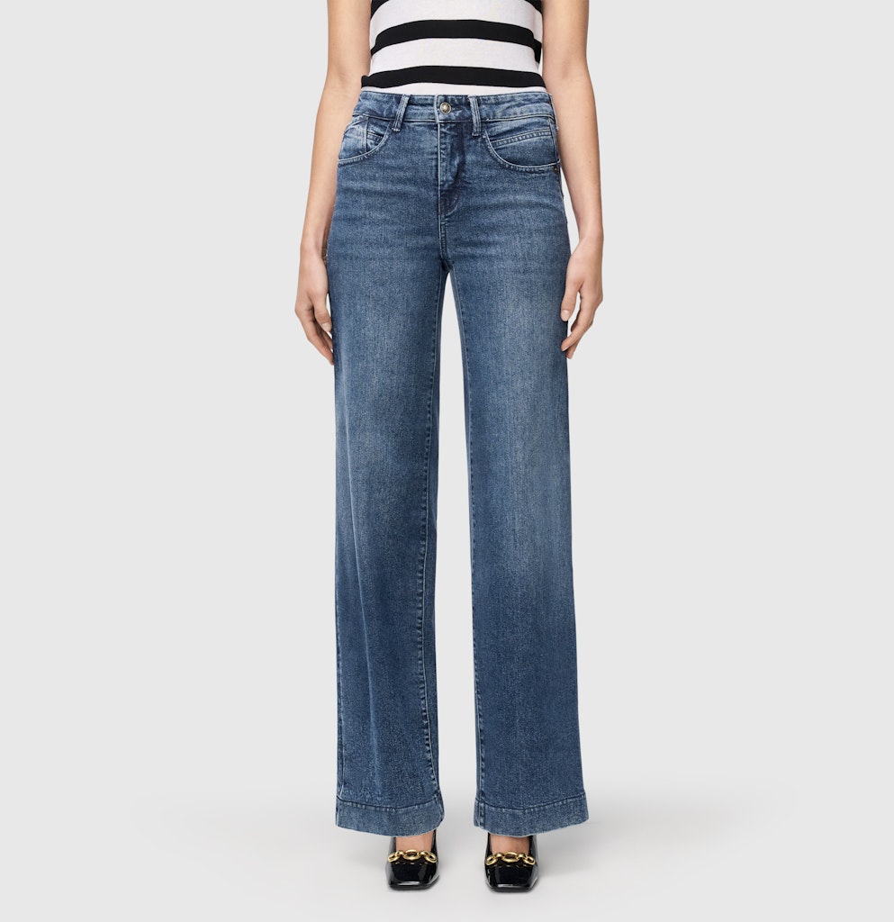 MAC palazzo; 4; trousers ladies 0361523391 d461 classy midblue