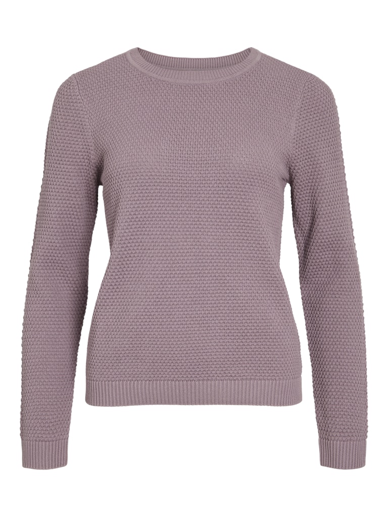 Vila vidalo o-neck l/s knit top- noos 14082767 toadstool