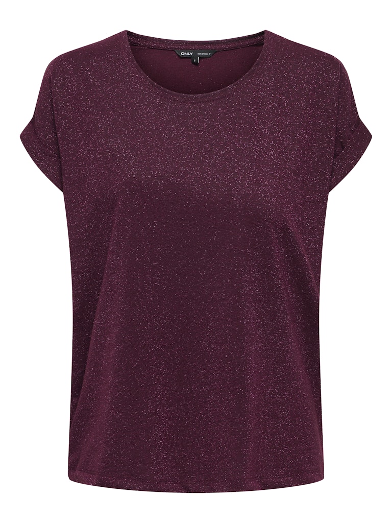 Only Shirt met korte mouwen ONLMOSTER GLITTER S/S TOP NOOS JRS