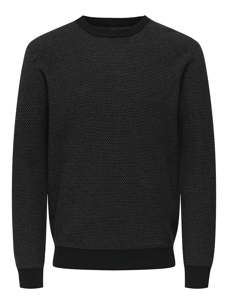 Only & Sons Onsmorgan 12 structure crew knit dessin