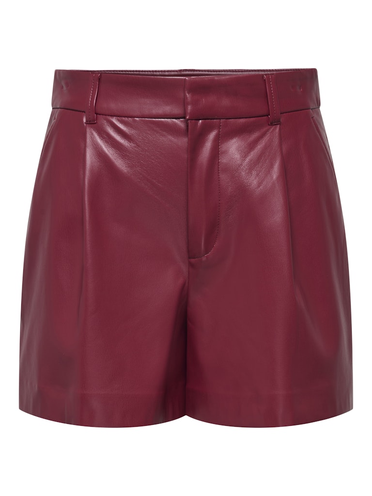 Only Onlsmooth hw faux lea shorts cc pnt wijn