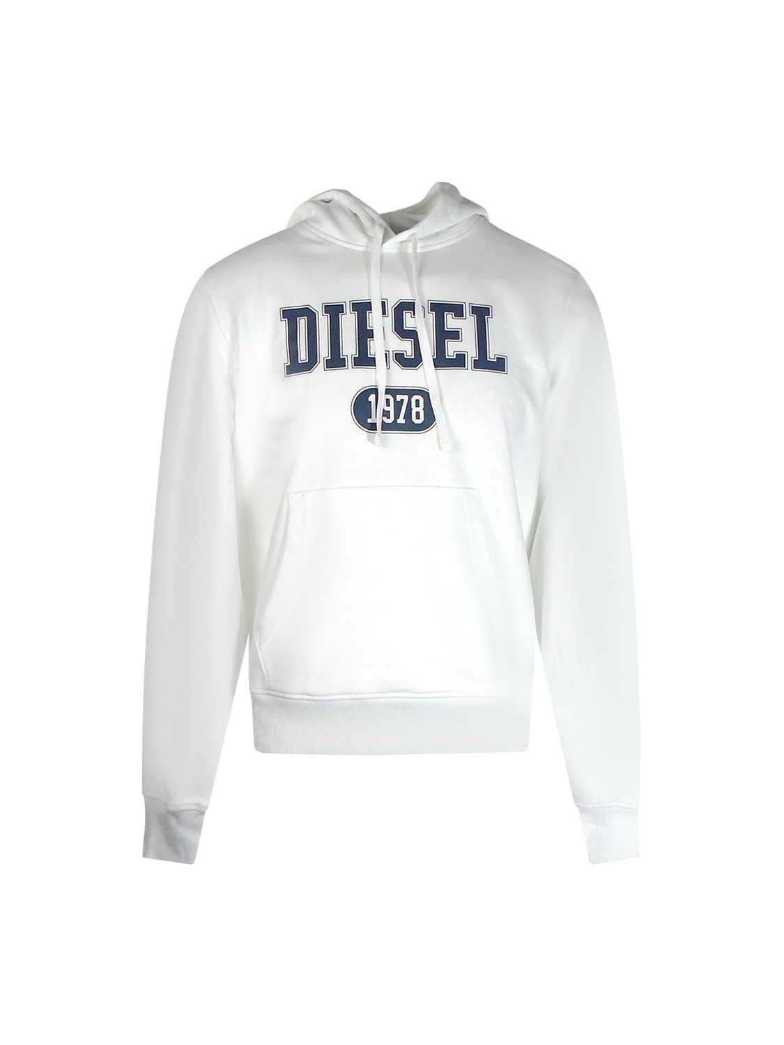 Diesel 1978 Vet Merk Logo Wit Hoodie