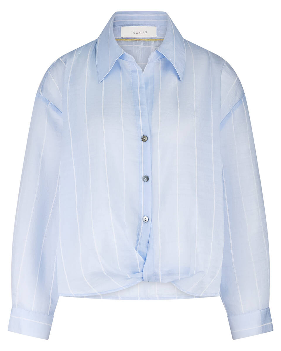 Nukus Blouse lange mouw nkf02011 iris