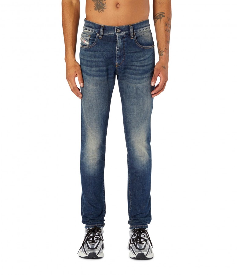 Diesel D-strukt 09m16 heren denim regular tapered fit -  die