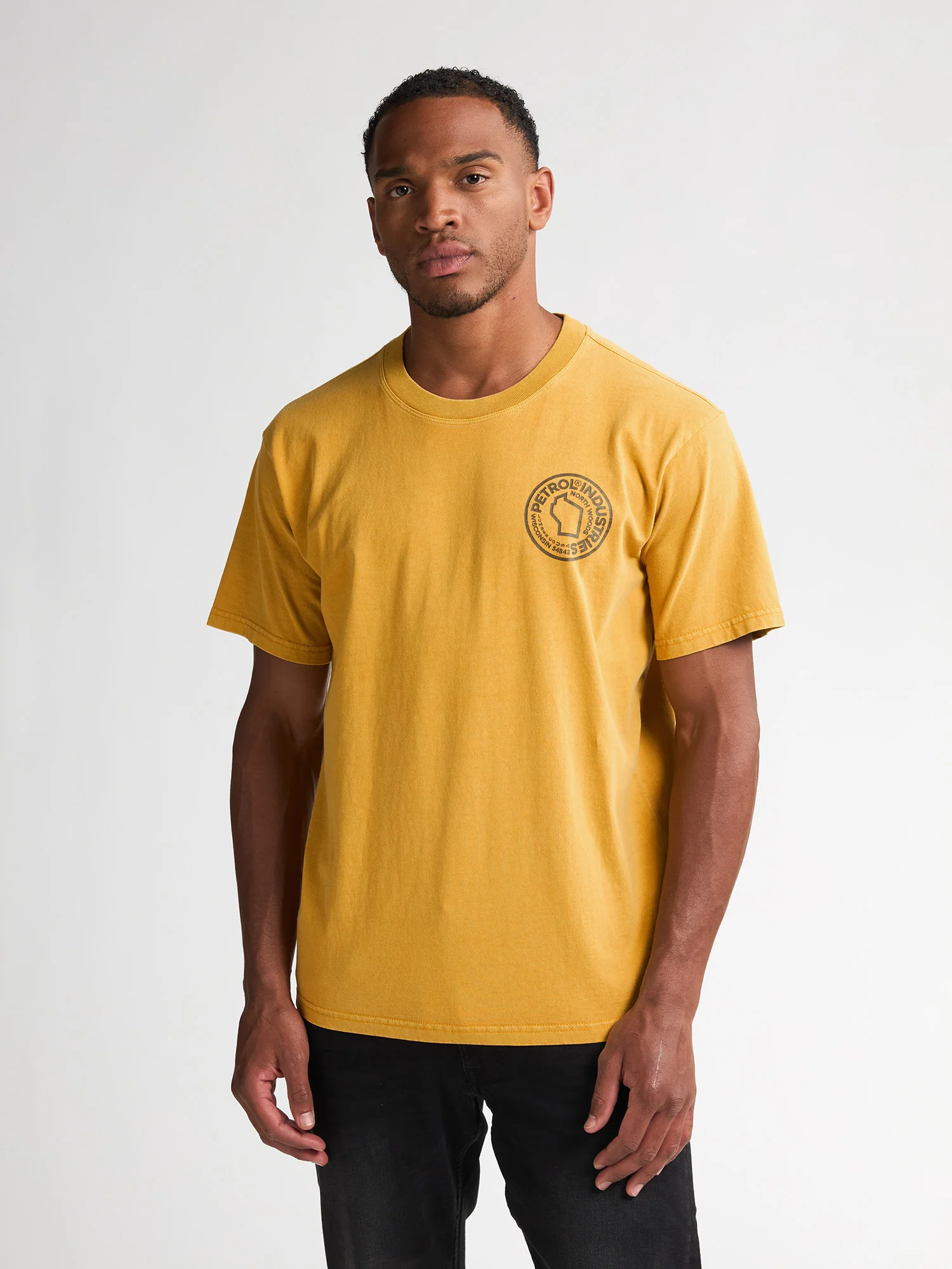 Petrol Industries Heren t-shirt- m-3050-tsr616 1109 sunflower