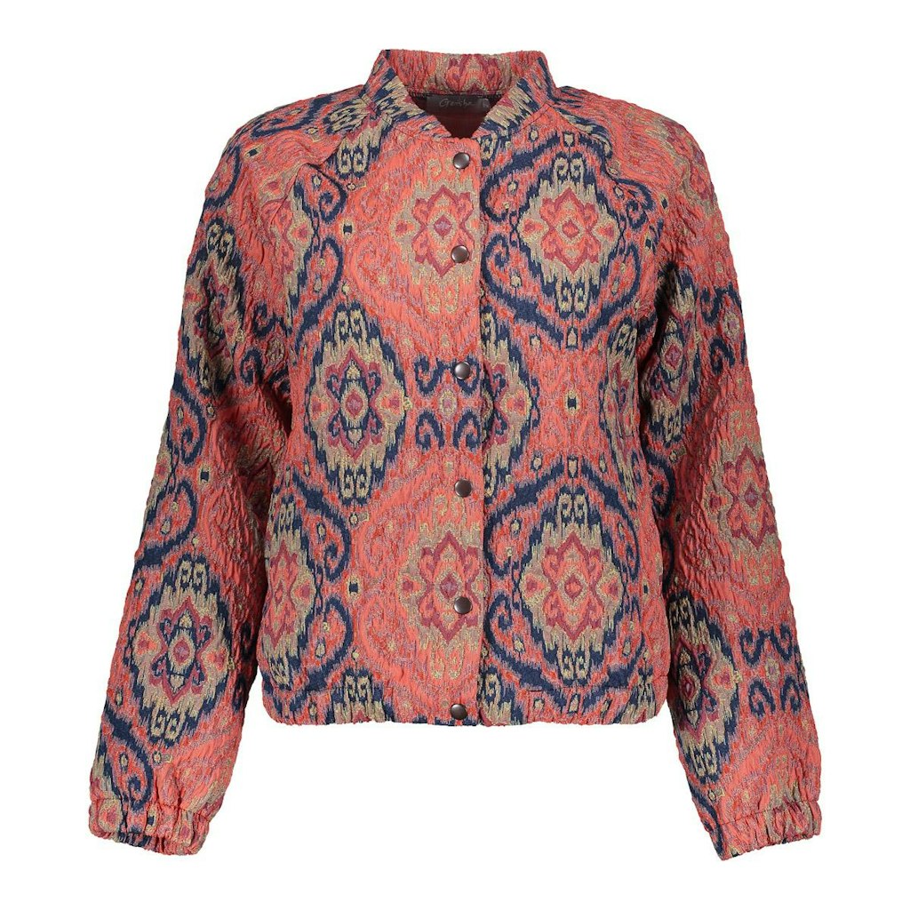 Geisha jacket print 55700-20 420 /blue