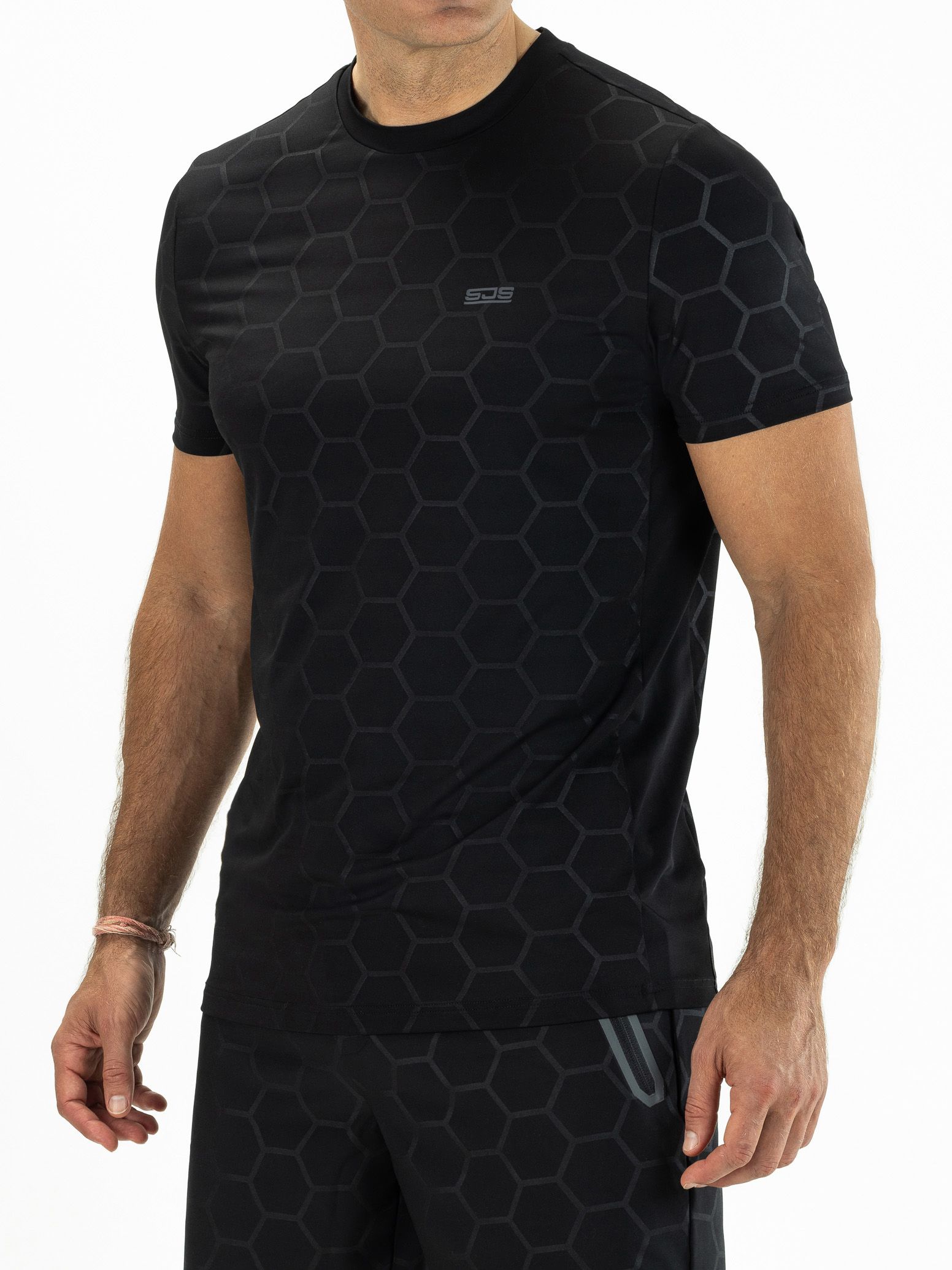 Sjeng Sports nero tee tennis t-shirt korte mouw heren -