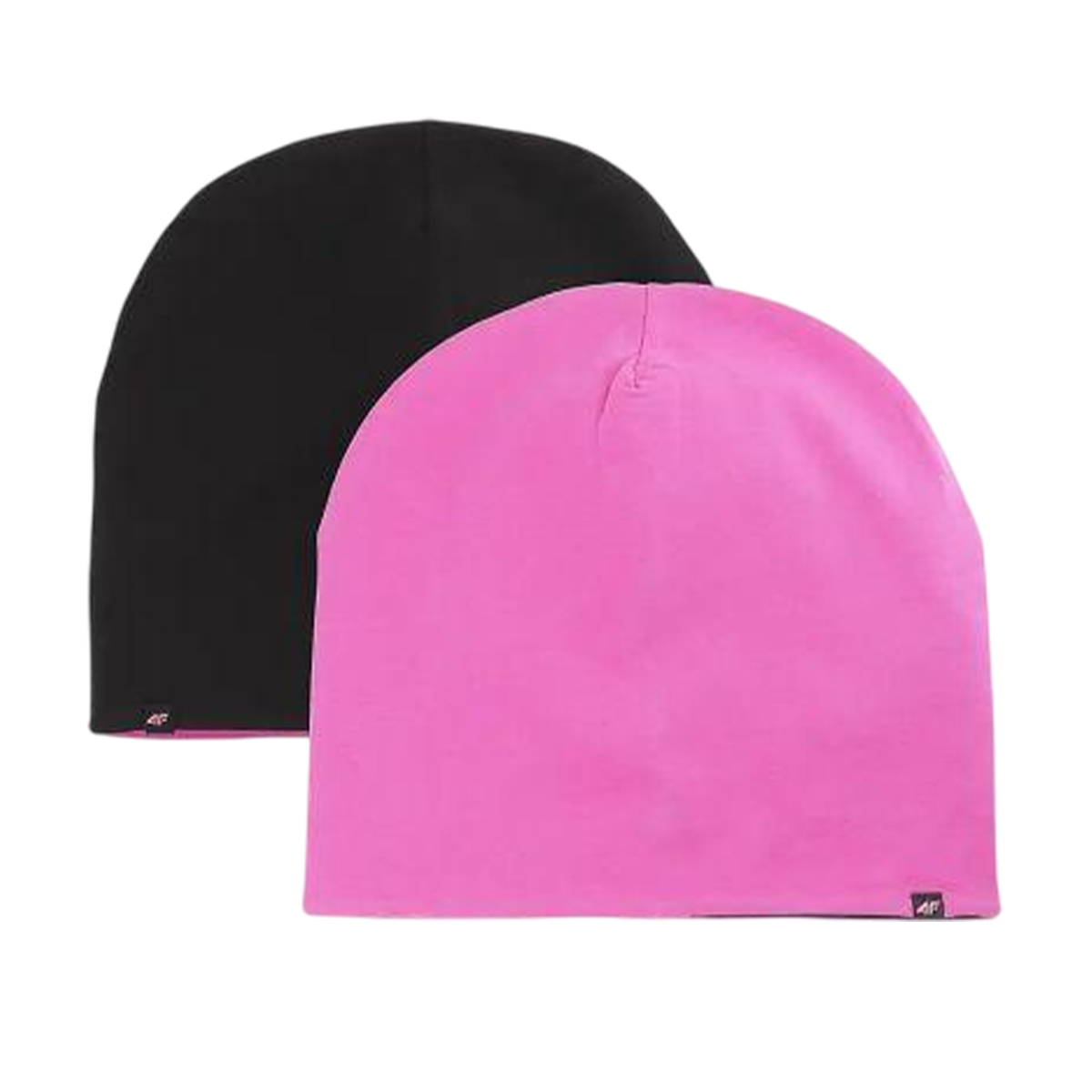 4F Kinder/kinder logo katoenen dubbelzijdige beanie