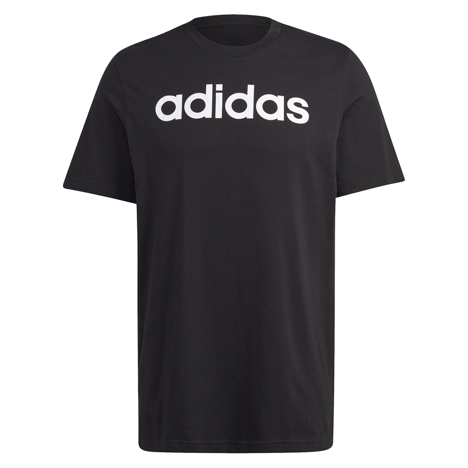 Adidas Heren essentials linear geborduurd logo single jersey t-shirt