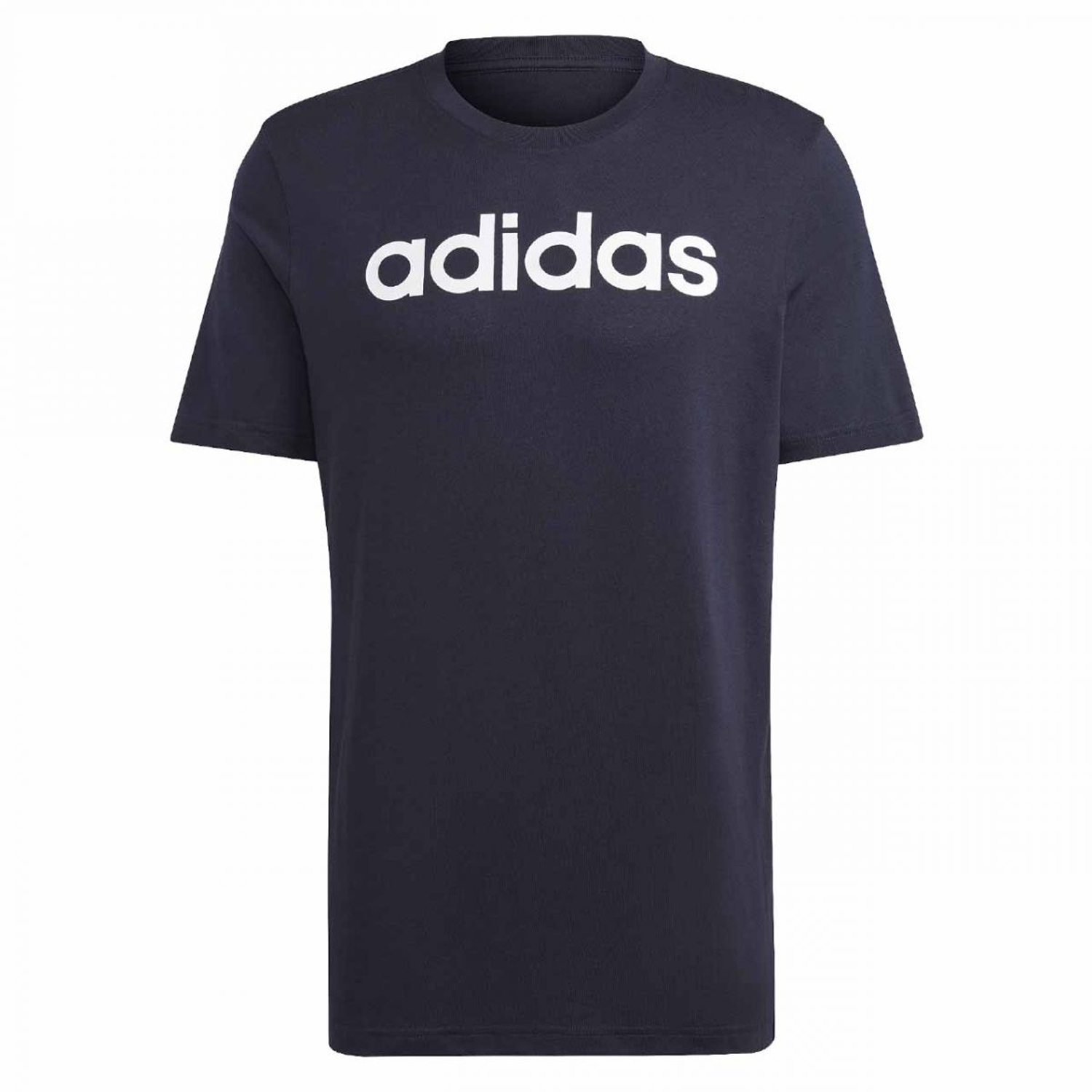 Adidas Heren essentials linear geborduurd logo single jersey t-shirt