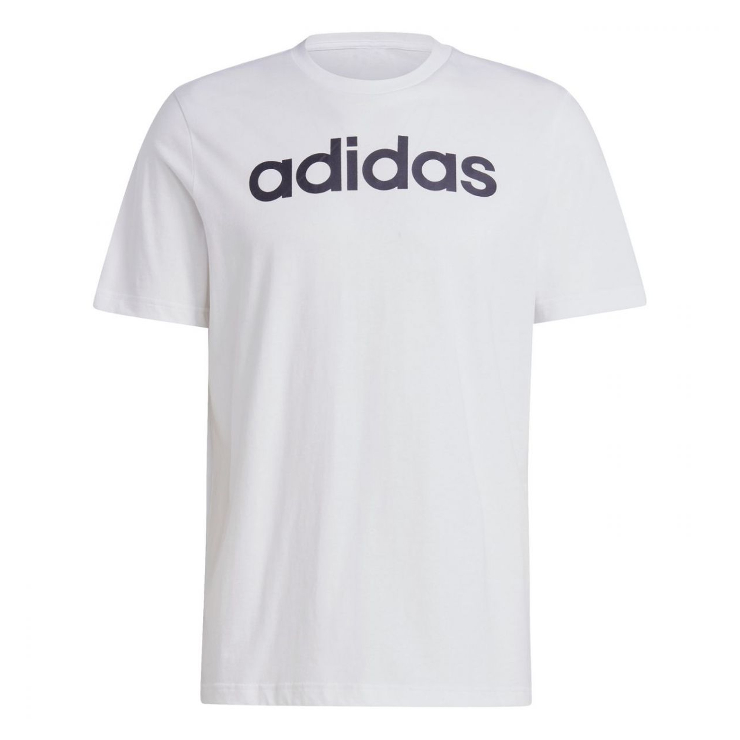 Adidas Heren essentials linear geborduurd logo single jersey t-shirt