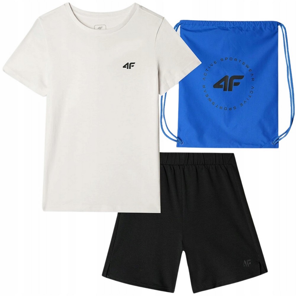 4F Jongens jwaw24tapsm022 set t-shirt & korte broek