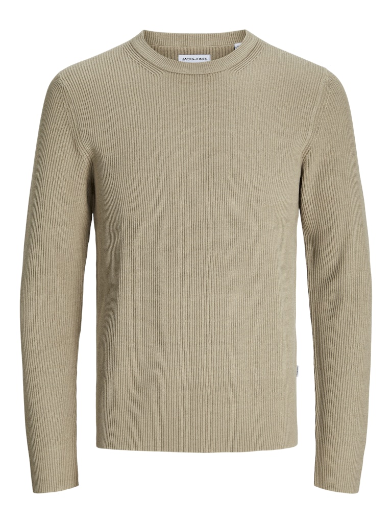 Jack & Jones Jjeperfect knit crew neck ln beige